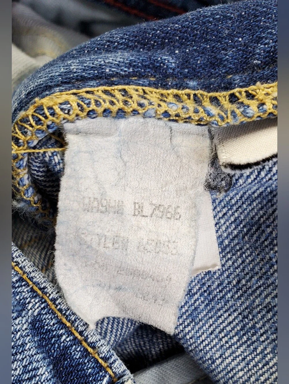 JCrew VTG Y2K Womens Distressed Stretch Boot Cut Jeans USA Made - Size 8 - GUC